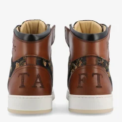 TAFT The Rapido Sneaker|Sneakers>Rapido Brown High Top Sneakers - Eden |