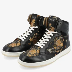 TAFT The Rapido Sneaker|Sneakers>Rapido Mens Black Hightop Sneakers - Eden Noir |