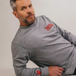 TAFT Mental Health Merch>Take Care Long Sleeve Shirt In Grey
