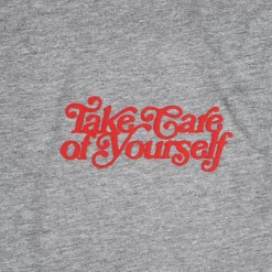 TAFT Mental Health Merch>Take Care Long Sleeve Shirt In Grey