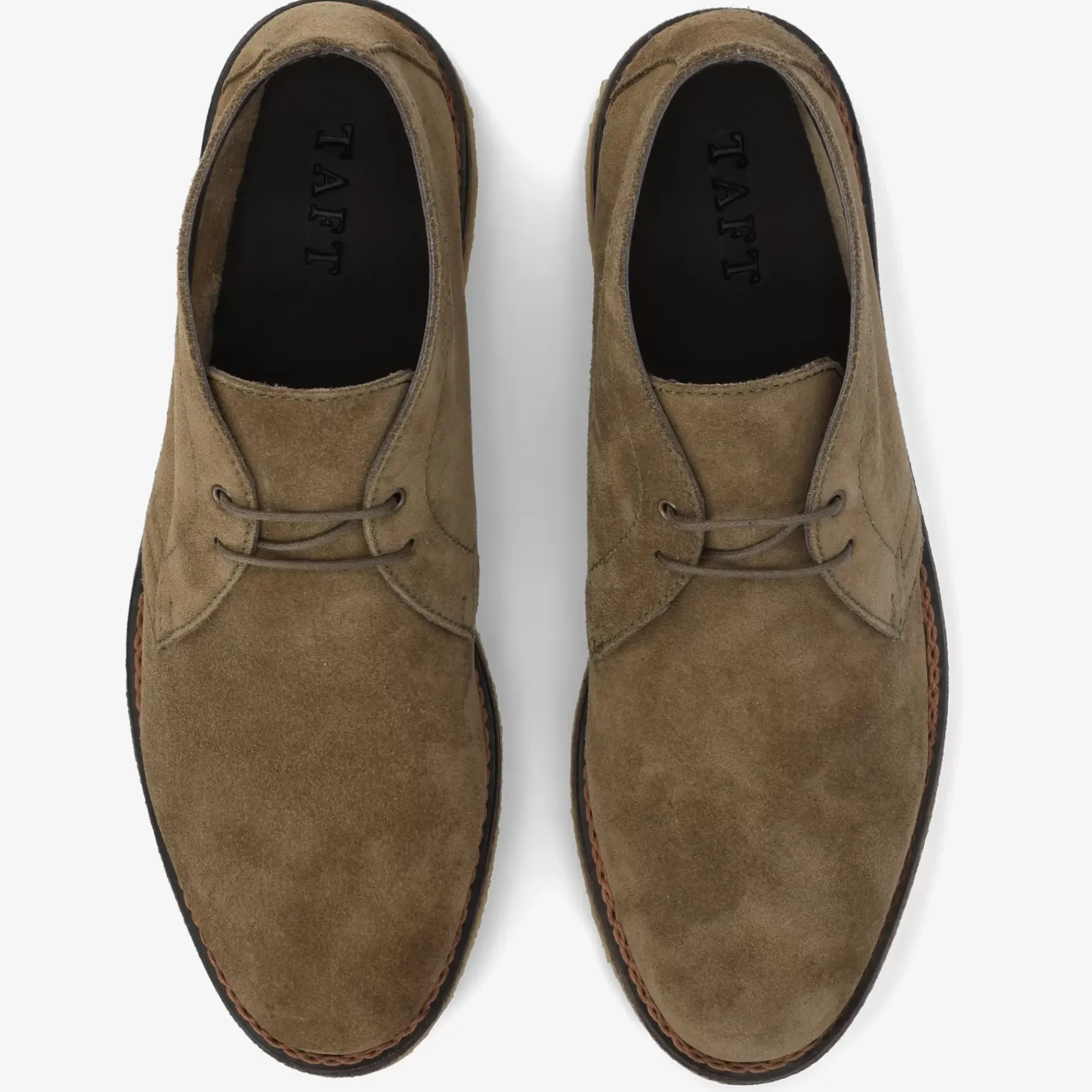 TAFT Boots>The Chukka Boot In Olive - Mens Chukka Boots |