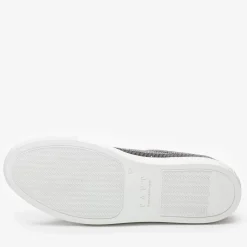 TAFT Sneakers>The Fifth Ave Sneaker In Stone Pebbled Leather |