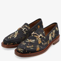 TAFT Loafers|Shoes>The Fitz Black Loafers - Black Dragonfly |