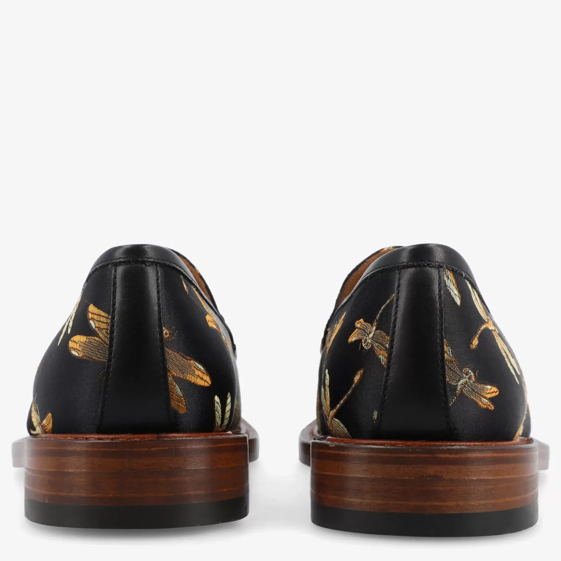 TAFT Loafers|Shoes>The Fitz Black Loafers - Black Dragonfly |