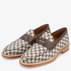 TAFT Loafers|Shoes>The Fitz Loafer In Brown Check |