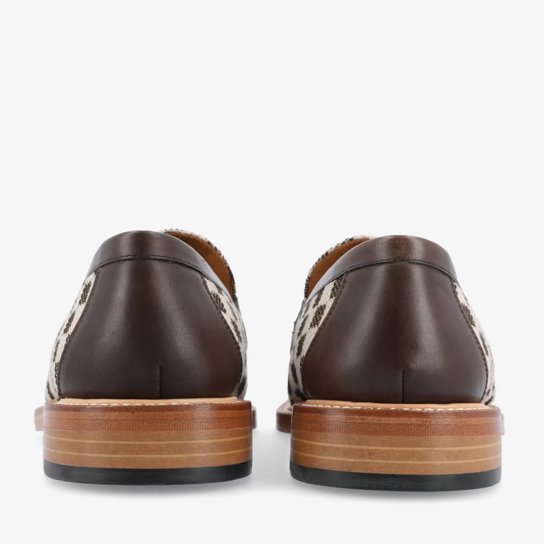 TAFT Loafers|Shoes>The Fitz Loafer In Brown Check |