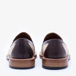 TAFT Loafers|Shoes>The Fitz Loafer In Champagne - Velvet Loafers |