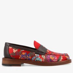 TAFT Loafers|Shoes>The Fitz Loafer In Fiore - Red Men'S Loafers |