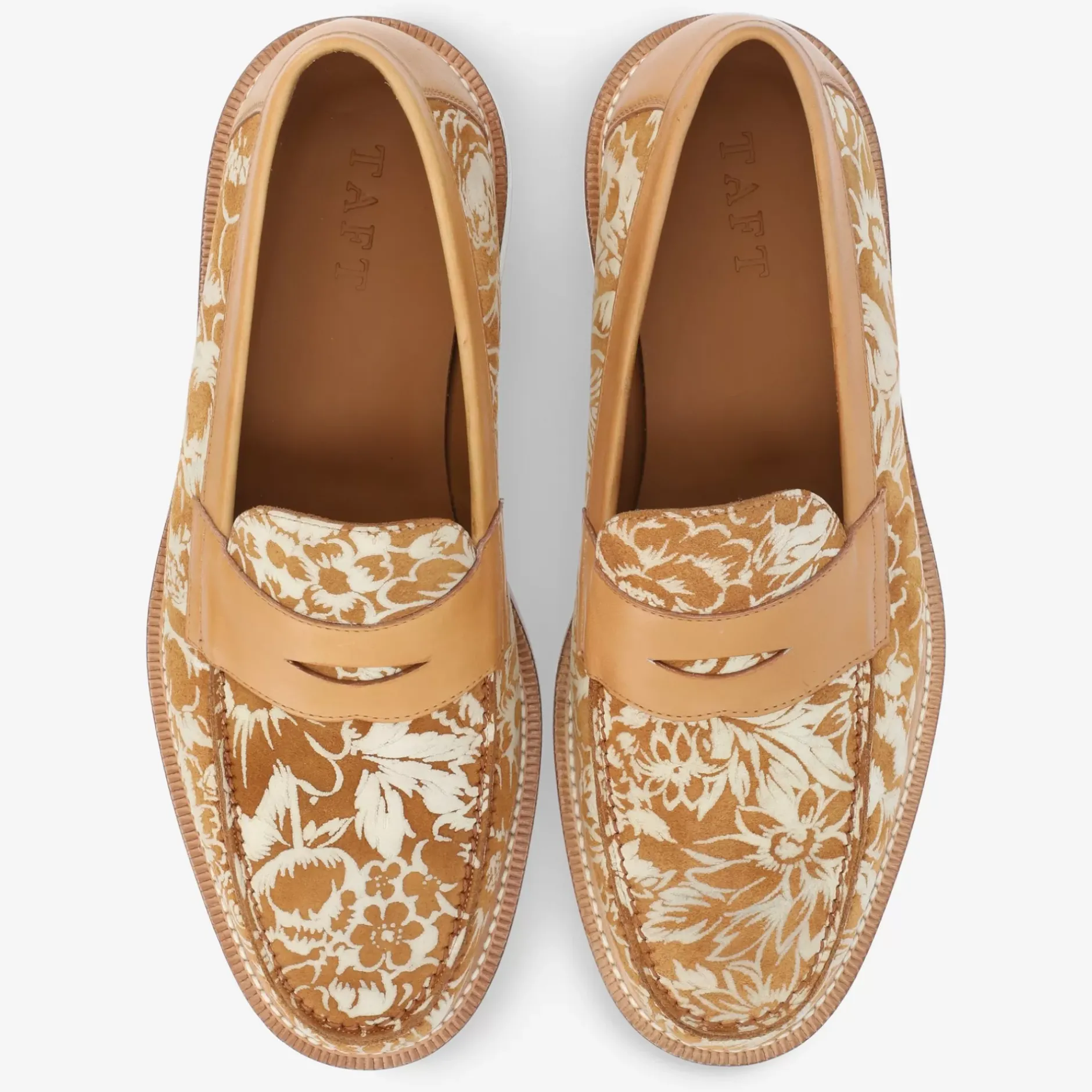 TAFT Loafers|Shoes>The Fitz Loafer In Gold Floral |