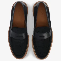 TAFT Loafers|Shoes>The Fitz Loafer In Midnight - Black Velvet Loafers |