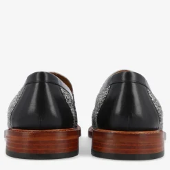 TAFT Loafers|Shoes>The Fitz Loafer In Rainclouds - Black And White Dot |