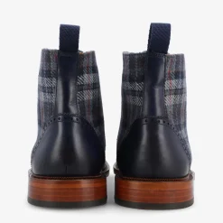 TAFT Boots>The Hamilton Boot In Blue Plaid |