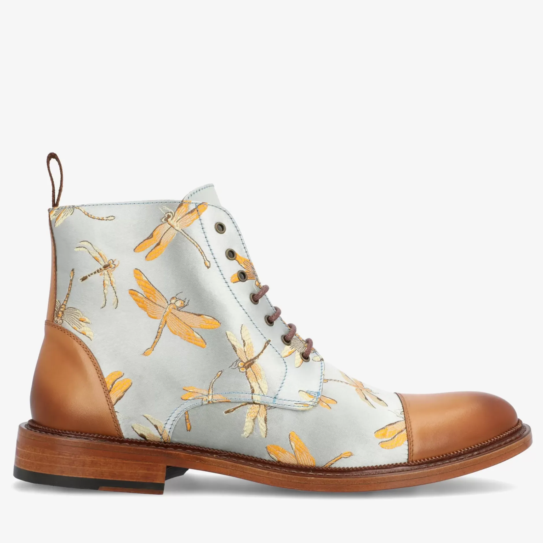 TAFT Boots>The Jack Boot In Blue Dragonfly Print |
