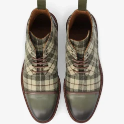 TAFT Boots>The Jack Boot In Green Plaid |