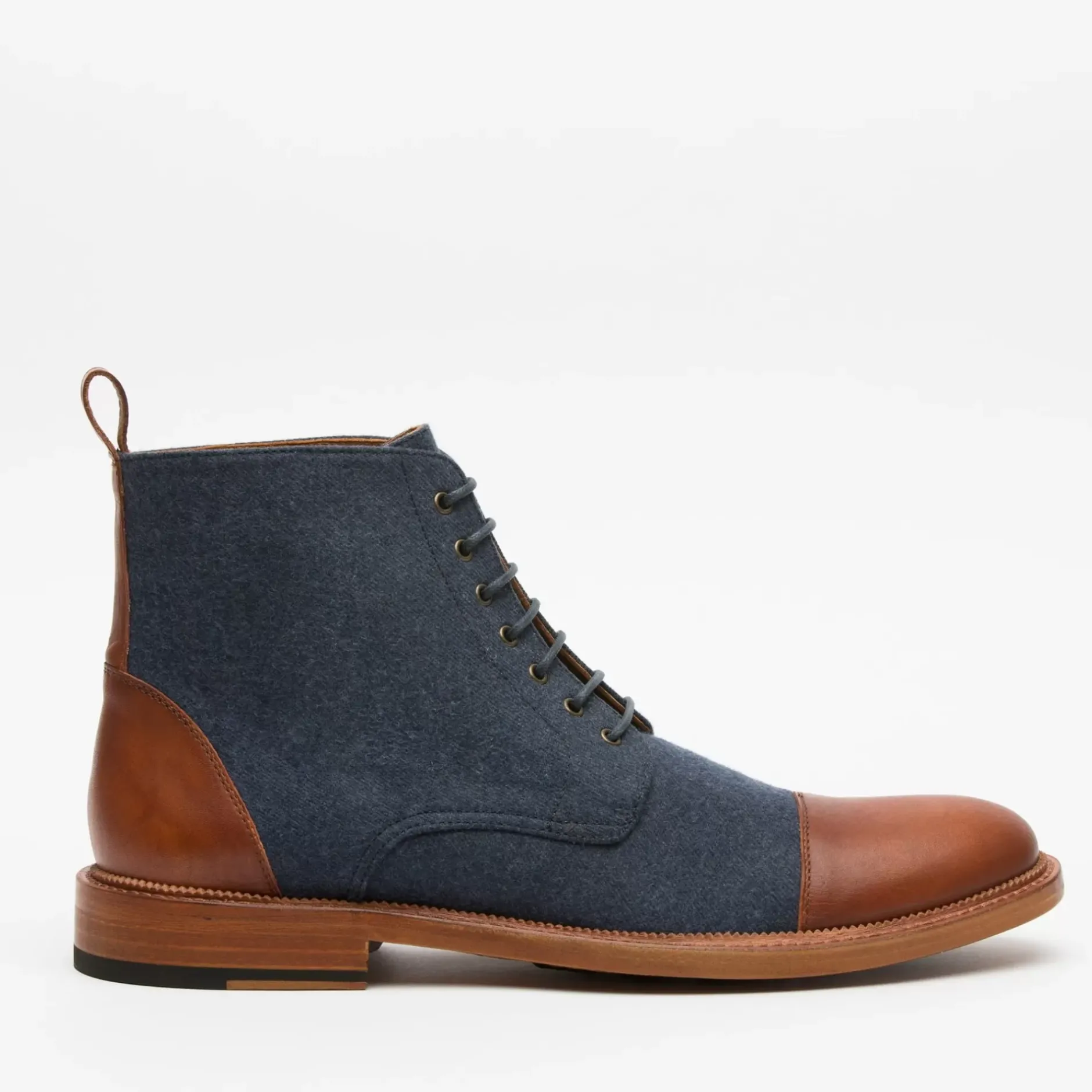 TAFT Boots>The Jack Boot In Navy - Ankle Boots |
