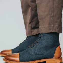 TAFT Boots>The Jack Boot In Navy - Ankle Boots |