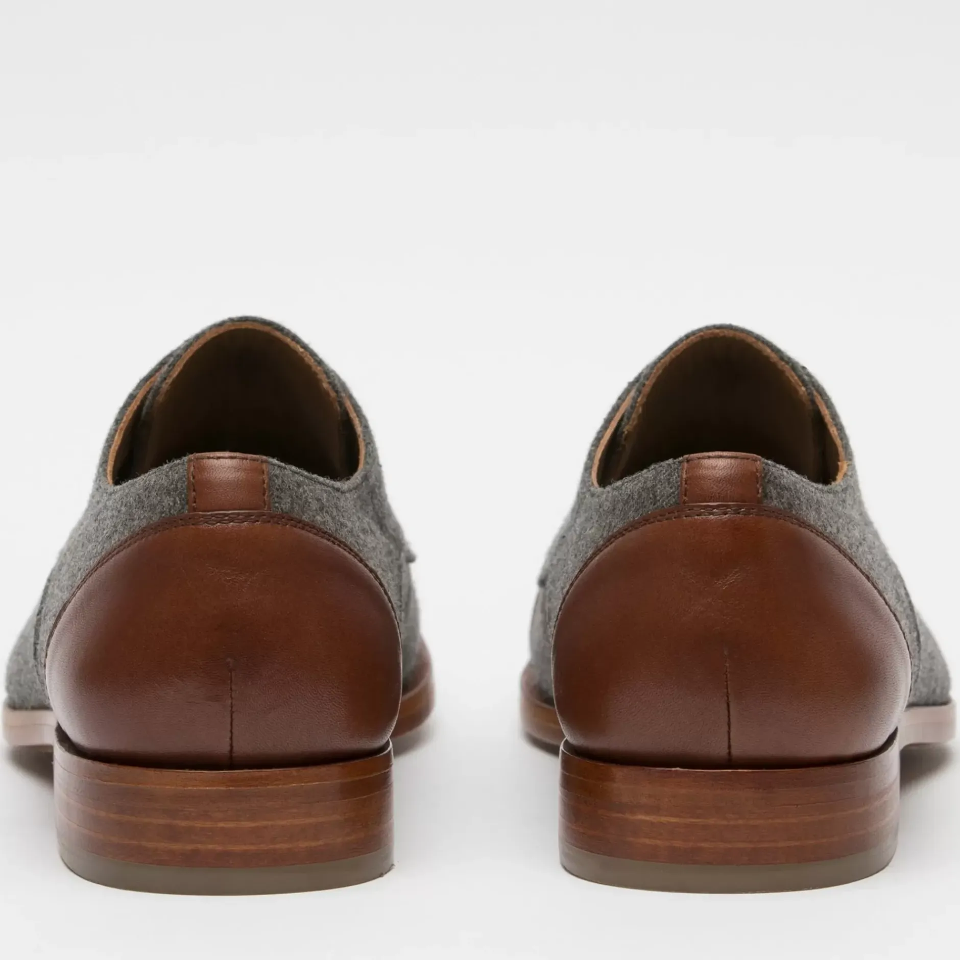 TAFT Shoes>The Jack Shoe - Grey/Brown Leather Shoes |