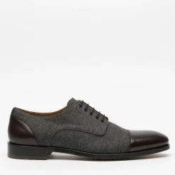 TAFT Shoes>The Jack Shoe In Grey/Oxblood Leather |