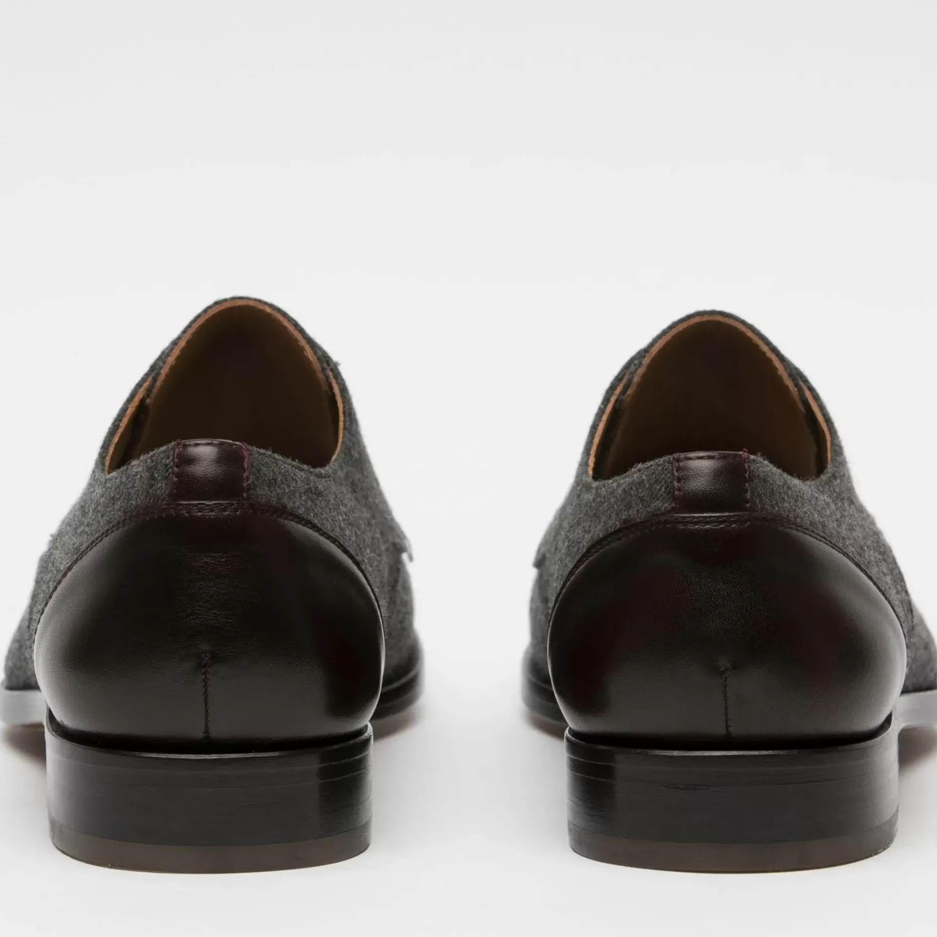 TAFT Shoes>The Jack Shoe In Grey/Oxblood Leather |