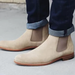TAFT Chelsea Boots|Boots>The Jude Boot In Tonal - Men'S Beige Chelsea Boot |