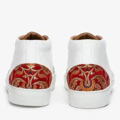 TAFT Sneakers>The Klay Mid Top Sneaker In Red/White |