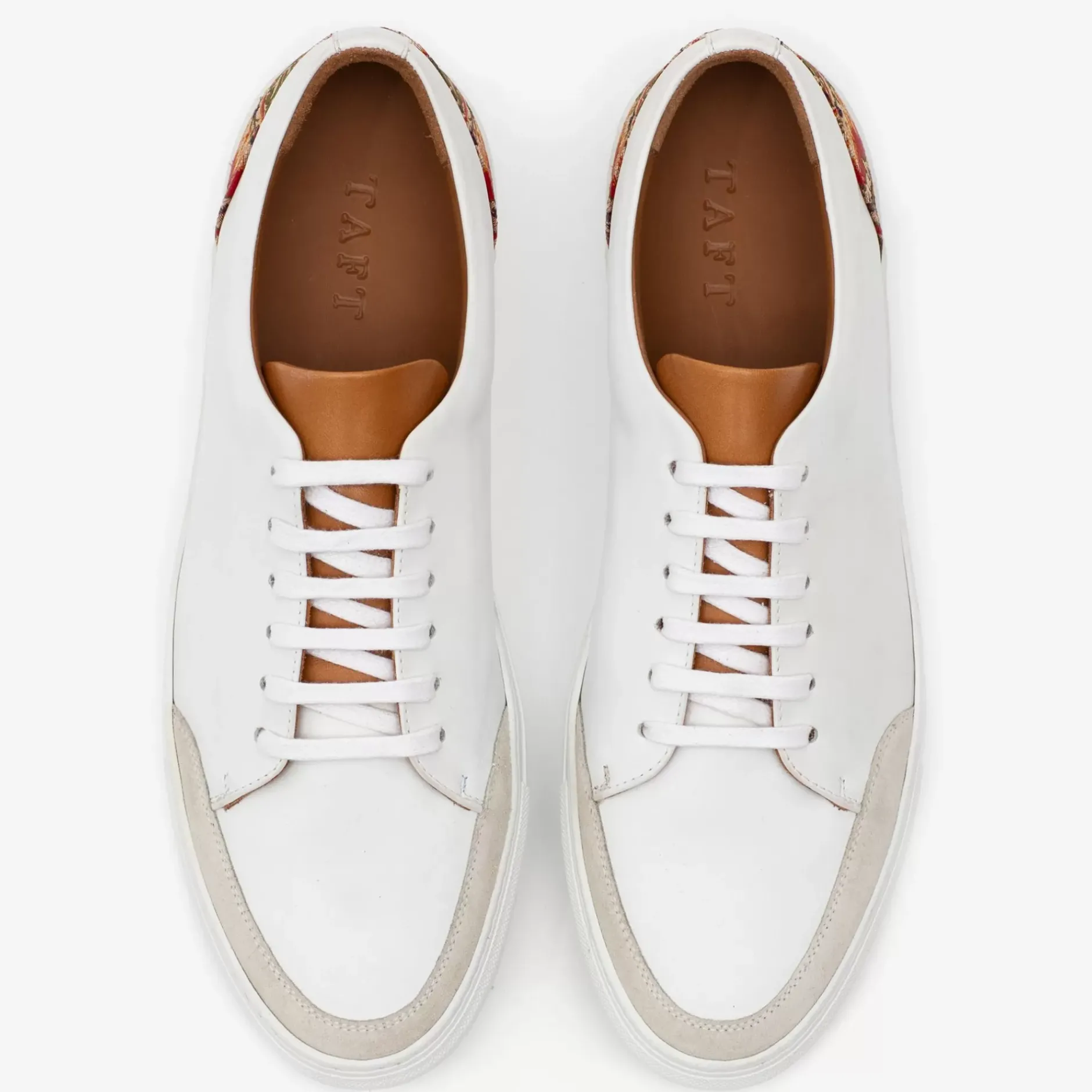 TAFT Sneakers>The Klay Sneaker - Red/White Leather Sneakers |