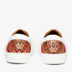 TAFT Sneakers>The Klay Sneaker - Red/White Leather Sneakers |
