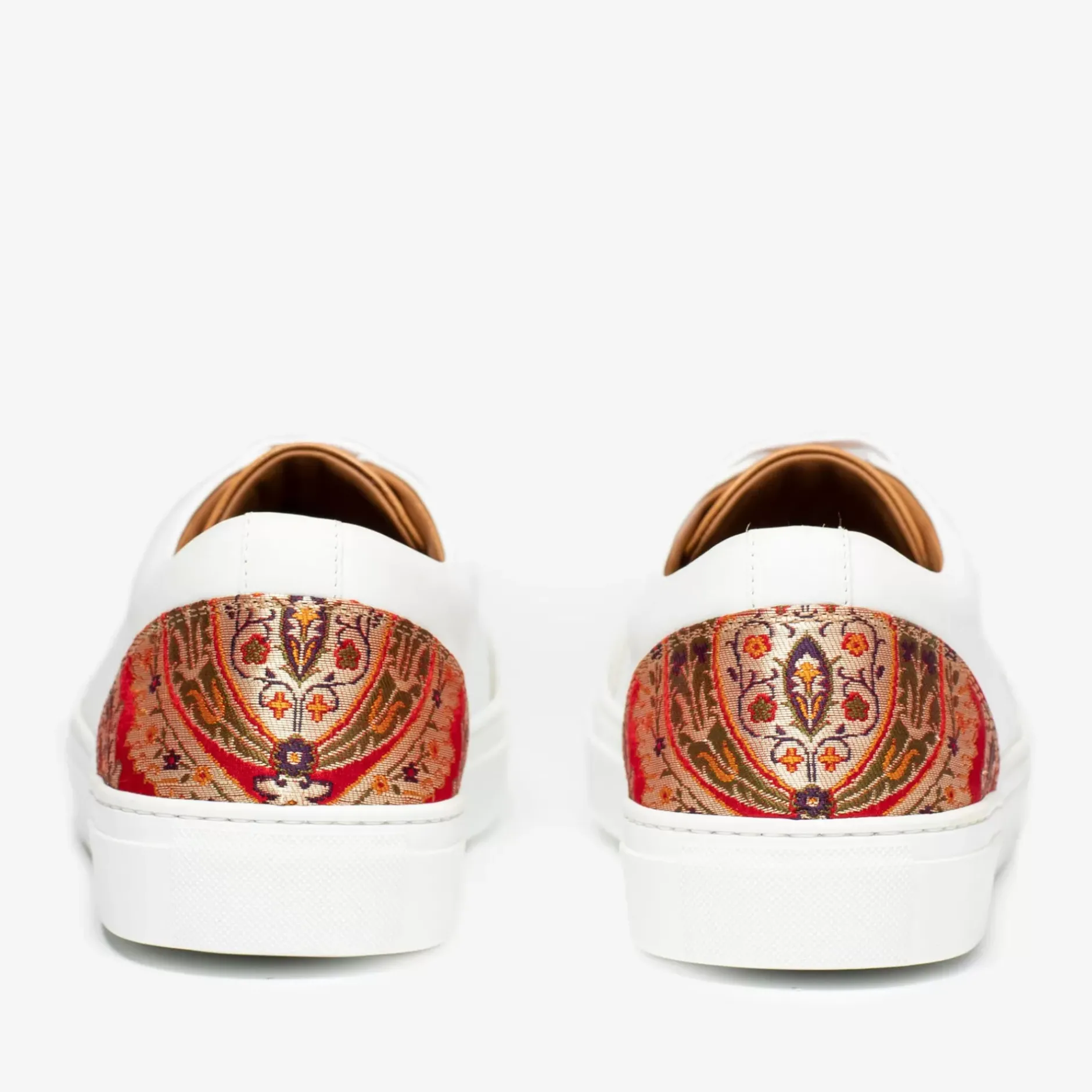TAFT Sneakers>The Klay Sneaker - Red/White Leather Sneakers |