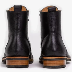 TAFT Taft Stitchdown|Boots>The Legacy Boot In Black Hatch - Reindeer Leather |