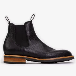 TAFT Taft Stitchdown|Chelsea Boots>The Legion Boot In Black Bison Leather |