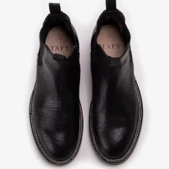 TAFT Taft Stitchdown|Chelsea Boots>The Legion Boot In Black Bison Leather |