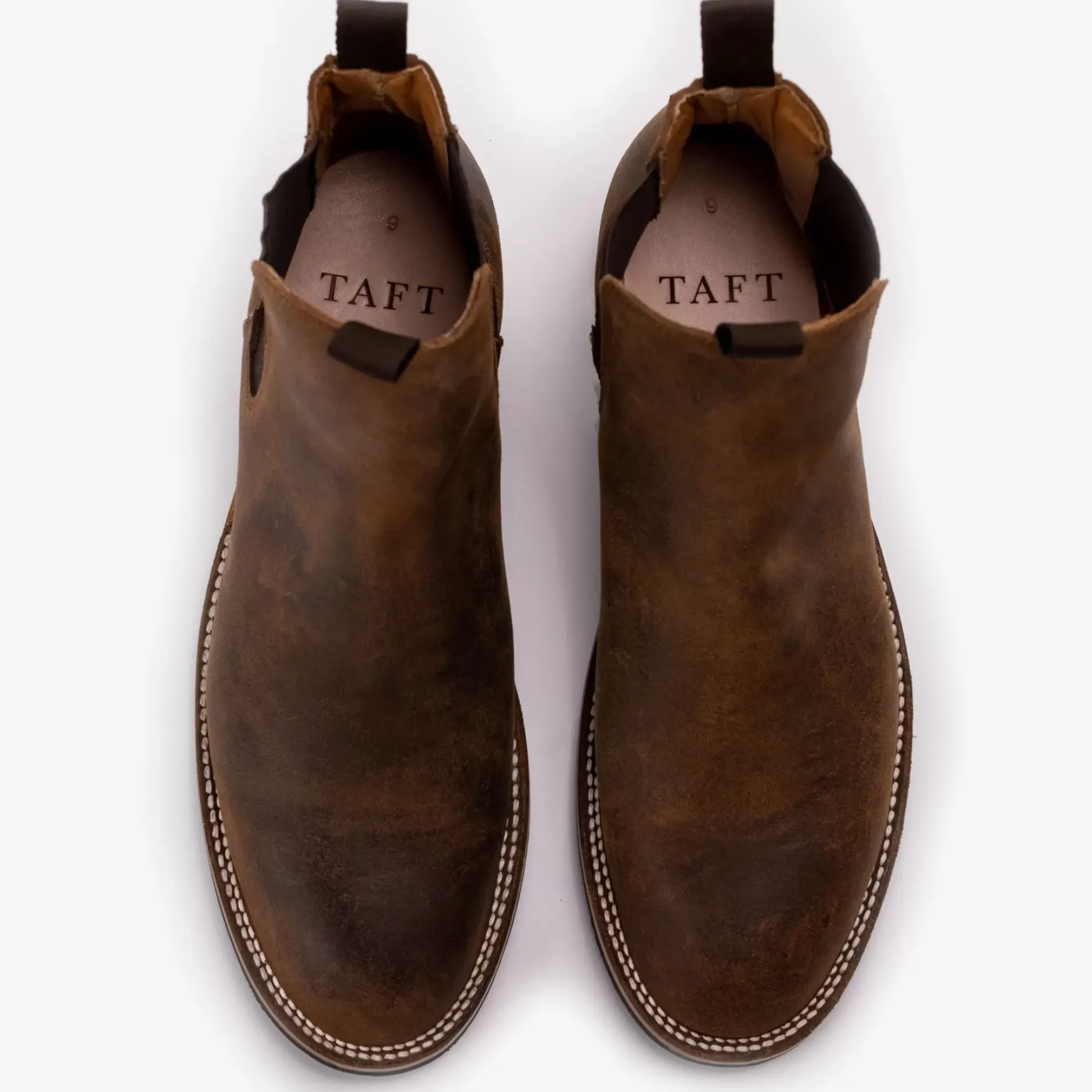 TAFT Chelsea Boots|Boots>The Legion Stitchdown Boot In Rust |