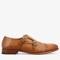 TAFT Shoes>The Lucca Double Monk Strap Shoe In Honey Floral |
