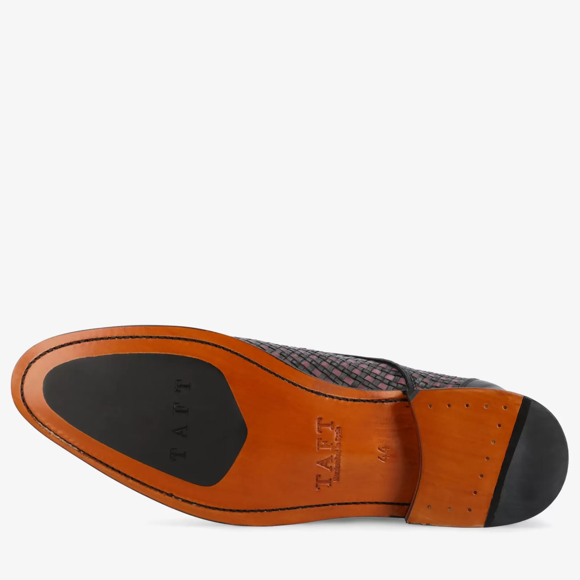 TAFT Shoes>The Lucca Double Monk Strap Shoe In Black Woven |
