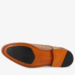 TAFT Shoes>The Lucca Monk Strap Shoe In Brown Woven |