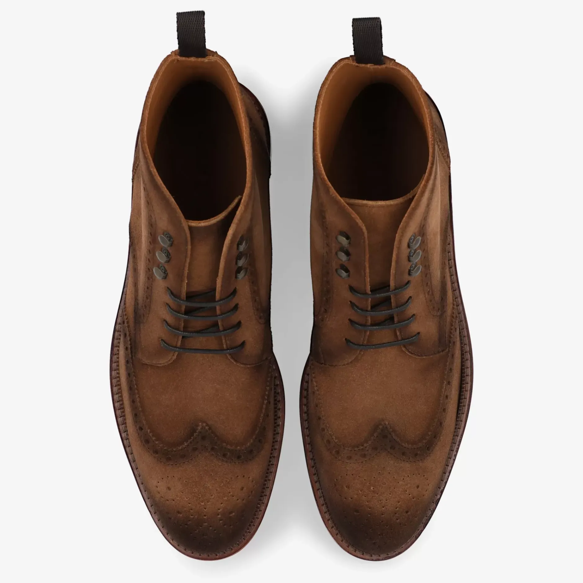 TAFT Boots>The Mack Boot In Brown - Suede Boots |