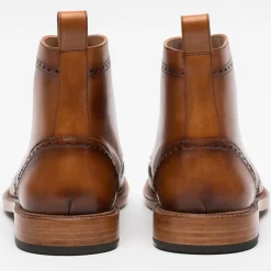 TAFT Boots>The Mack Boot In Burnt Honey Vachetta Leather |