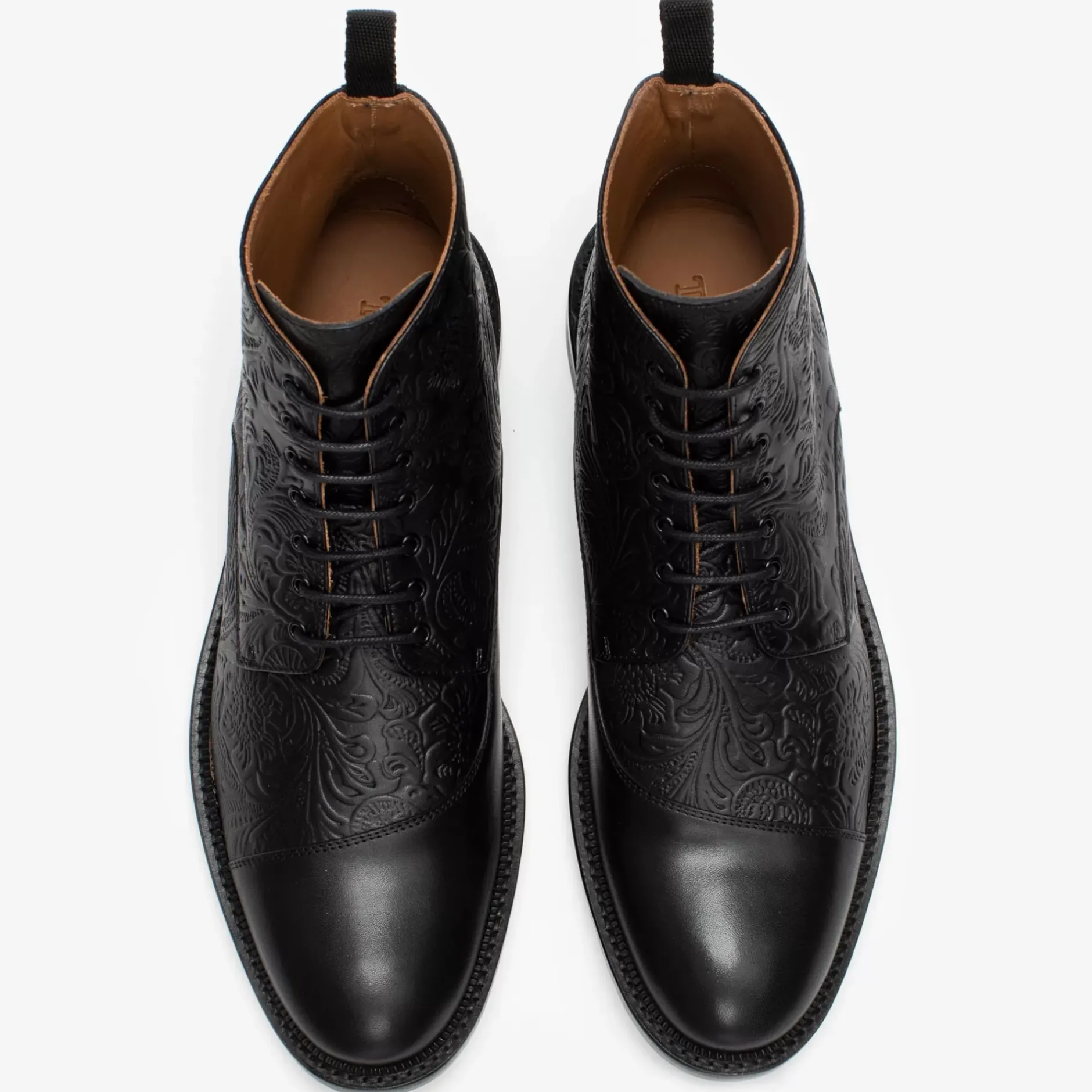 TAFT Boots>The Paris Boot In Black Floral - Ankle Boots |