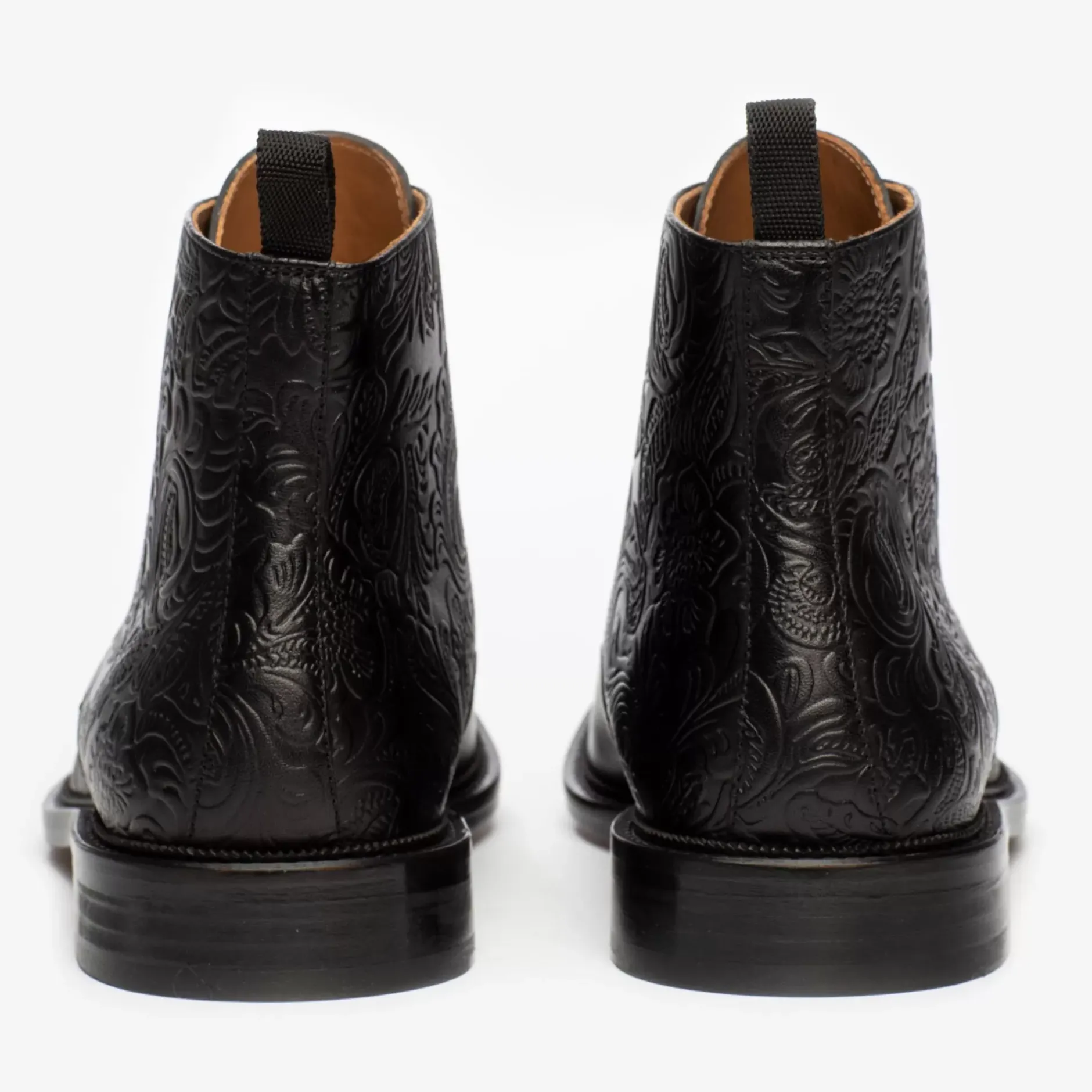 TAFT Boots>The Paris Boot In Black Floral - Ankle Boots |