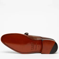 TAFT Shoes>The Prince Shoe In Coffee - Double Monk Strap Shoes |