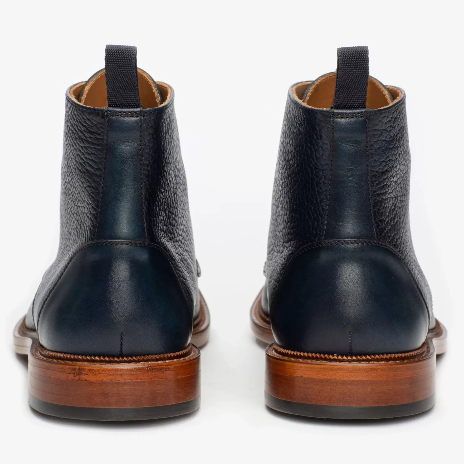 TAFT Boots>The Rome Boot - Navy Leather Boots |