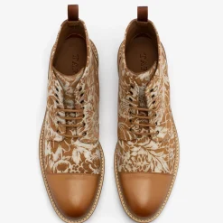 TAFT Boots>The Rome Boot - Suede Print Floral Boots |
