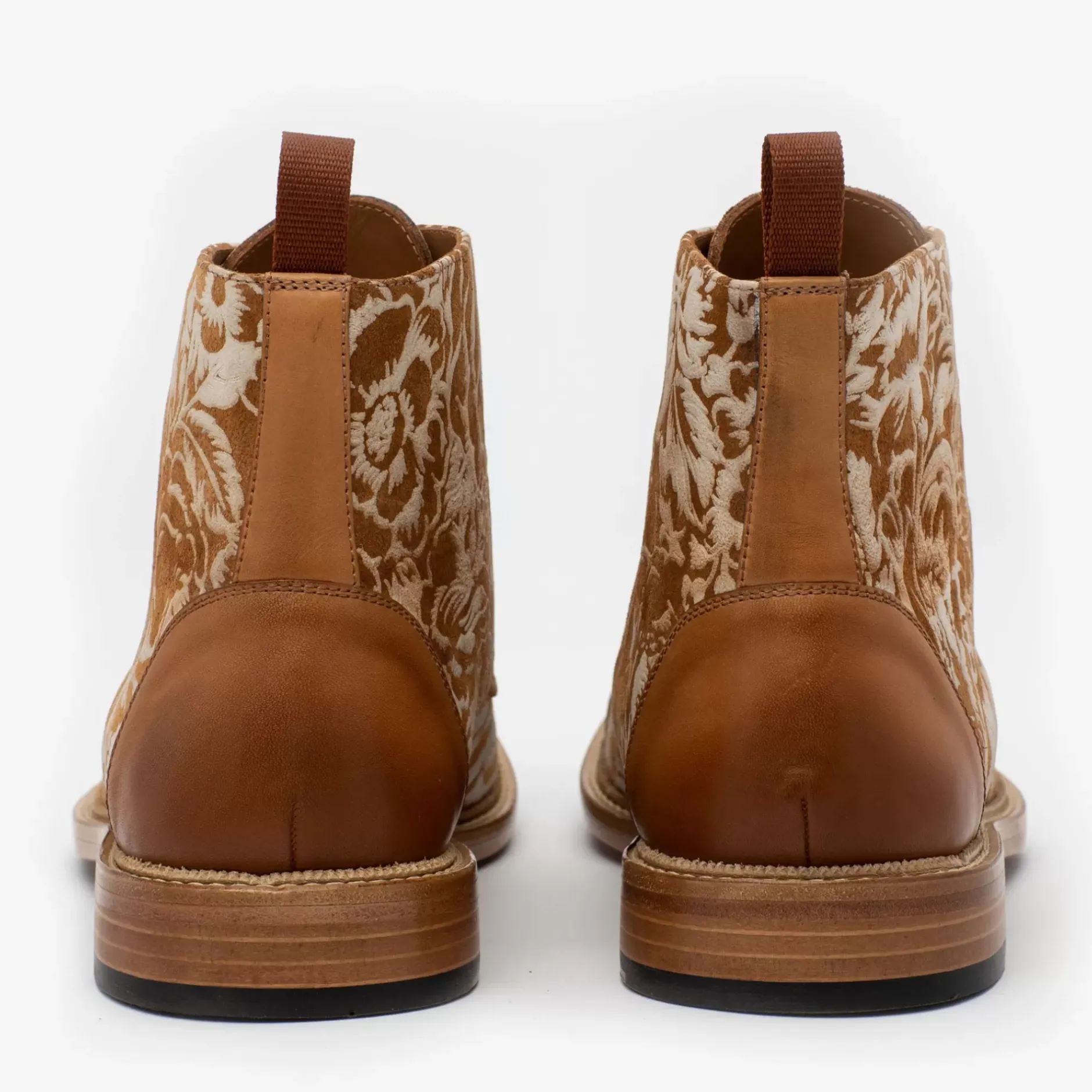 TAFT Boots>The Rome Boot - Suede Print Floral Boots |