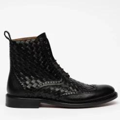 TAFT Boots>The Saint Boot In Black - Men'S Leather Dress Boot