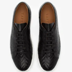 TAFT Sneakers>The Sneaker In Black Woven Leather |