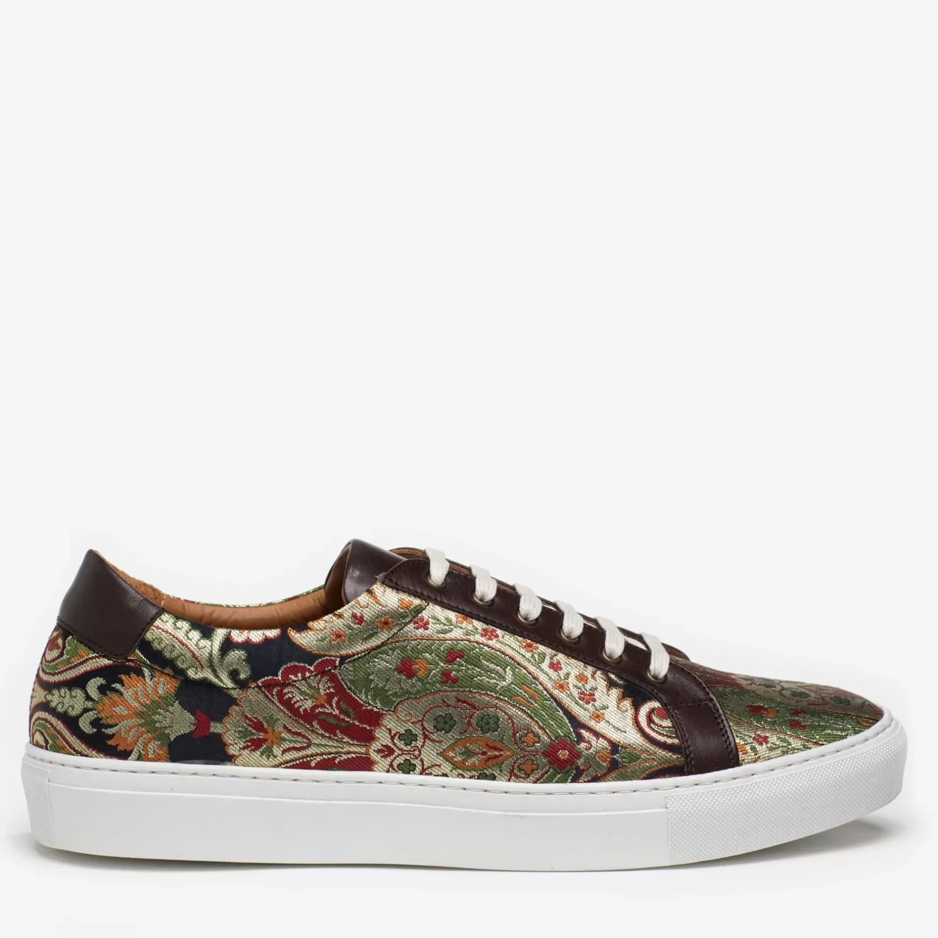 TAFT Sneakers>The Sneaker In Kashmir Multicolor Paisley Fabric |