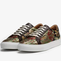 TAFT Sneakers>The Sneaker In Kashmir Multicolor Paisley Fabric |