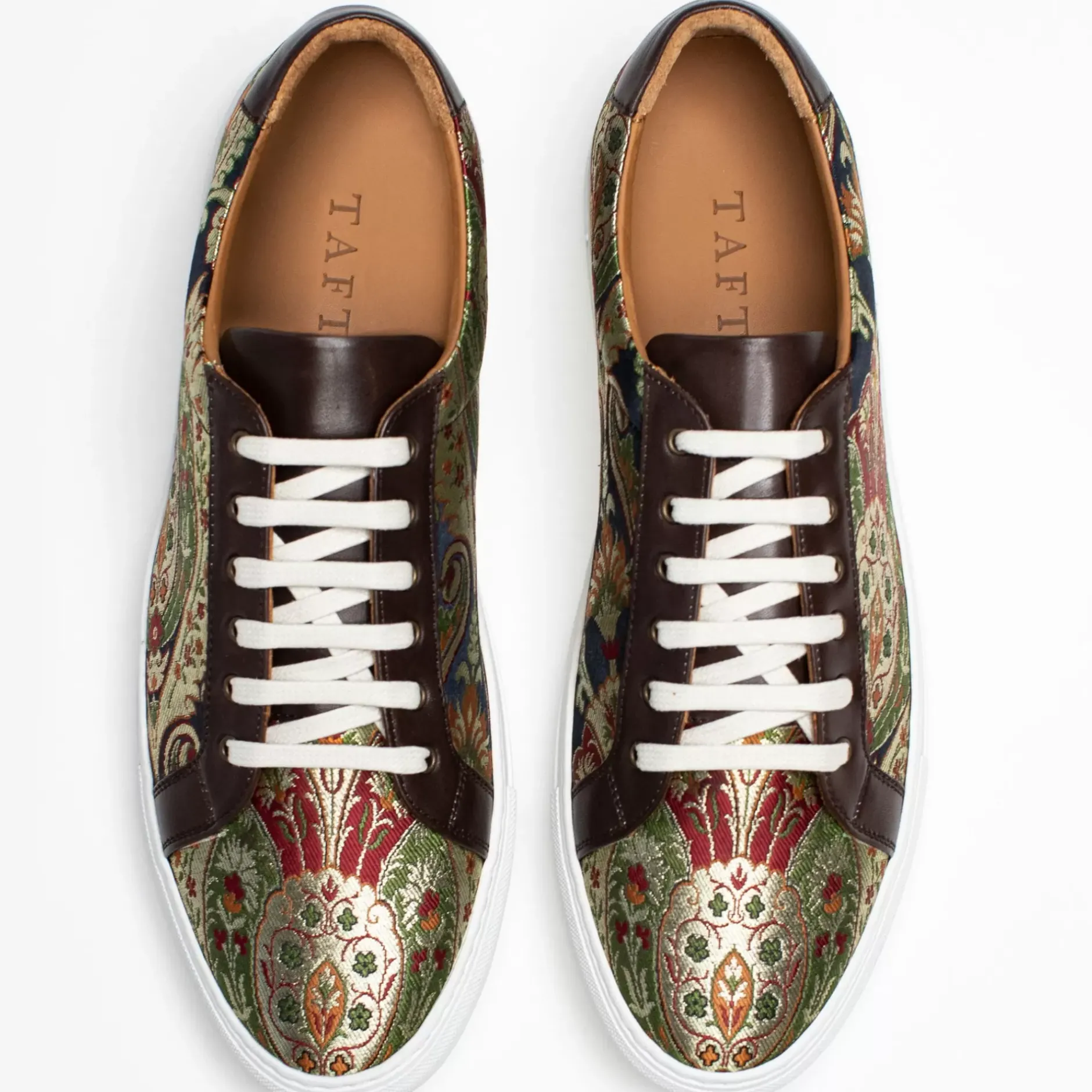 TAFT Sneakers>The Sneaker In Kashmir Multicolor Paisley Fabric |