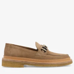 TAFT Loafers|Shoes>The Verona Loafer In Beige - Beige Suede Loafer |