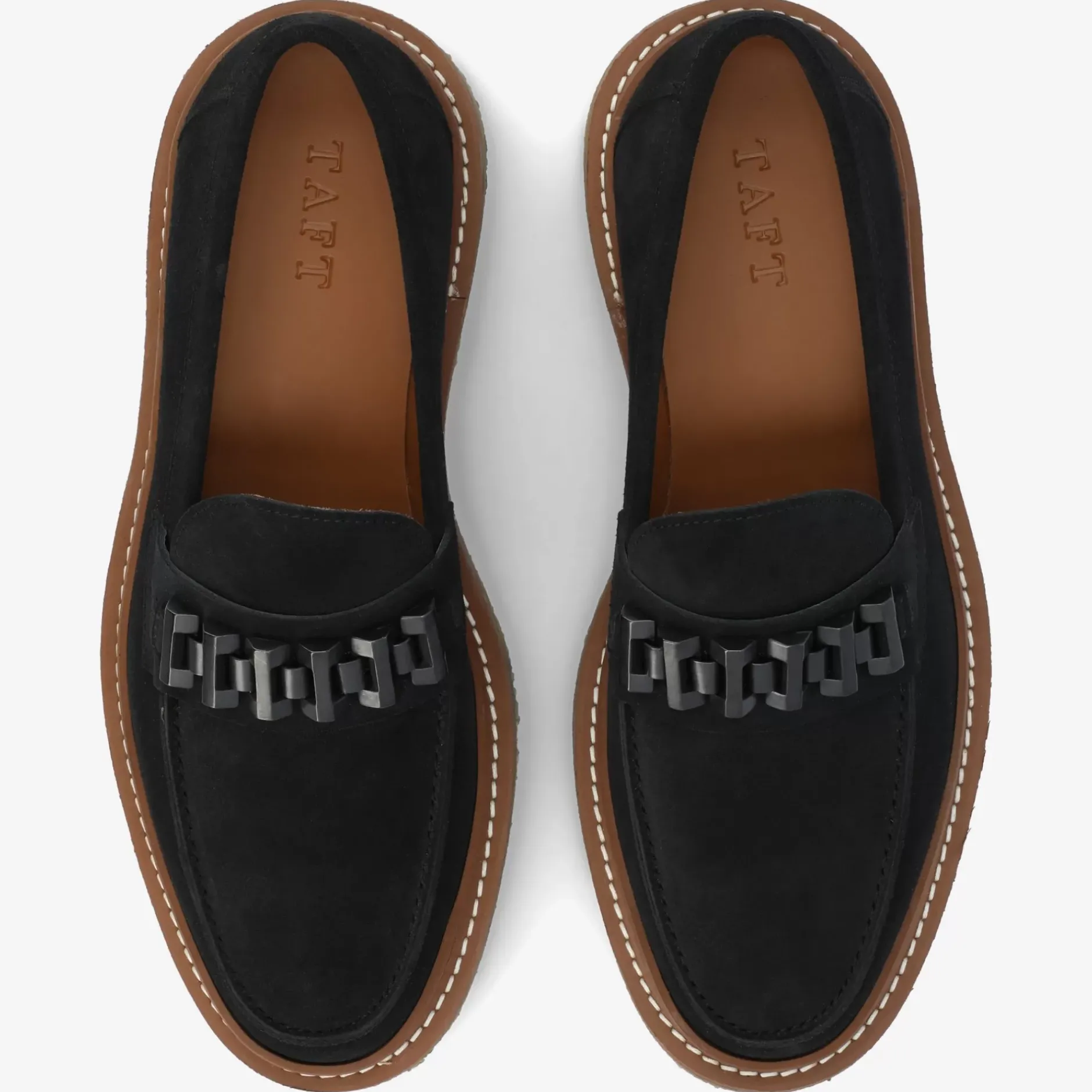 TAFT Loafers|Shoes>The Verona Loafer In Black - Black Suede Loafer |